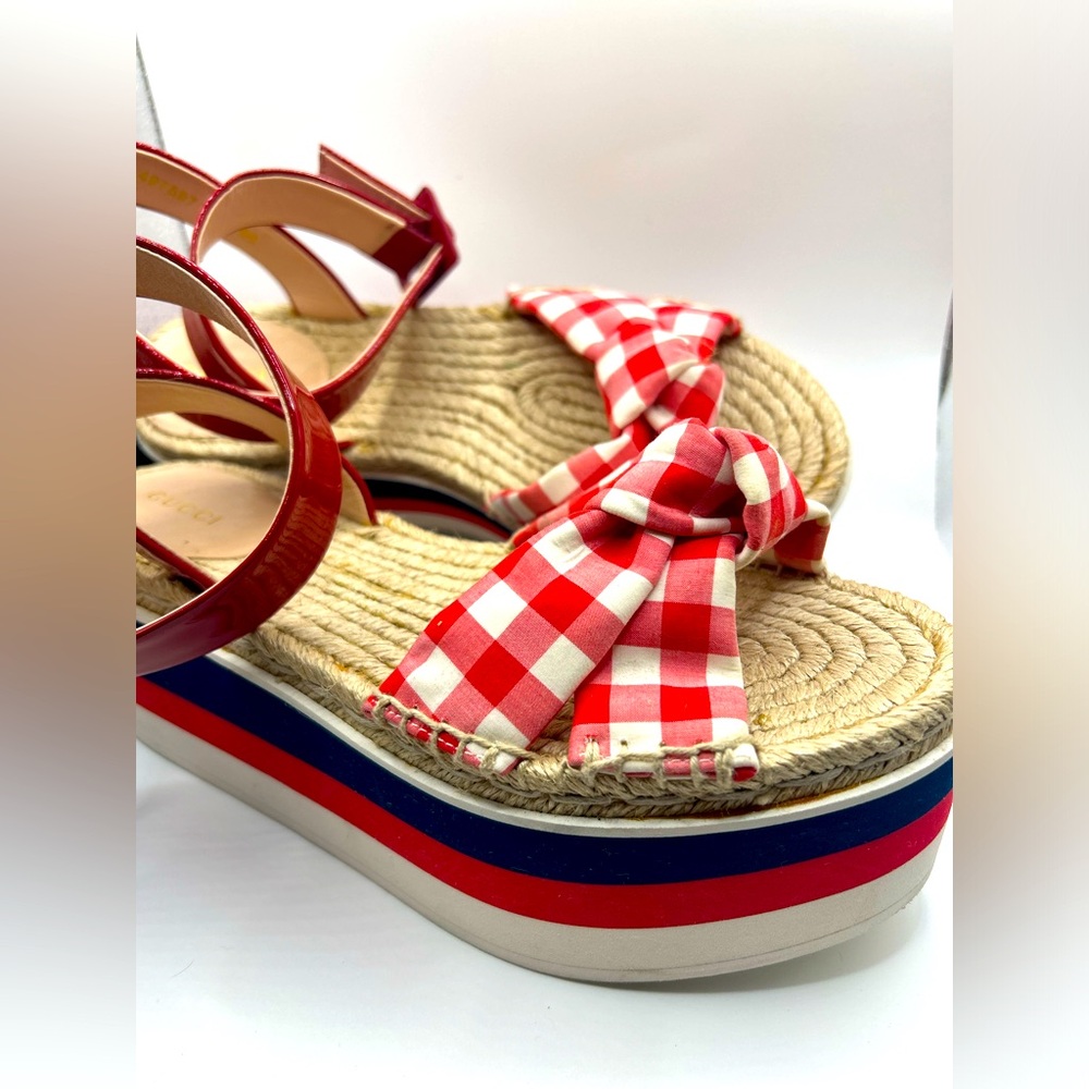 ❤️🤍💙4th of July Gucci Slides 💙🤍❤️